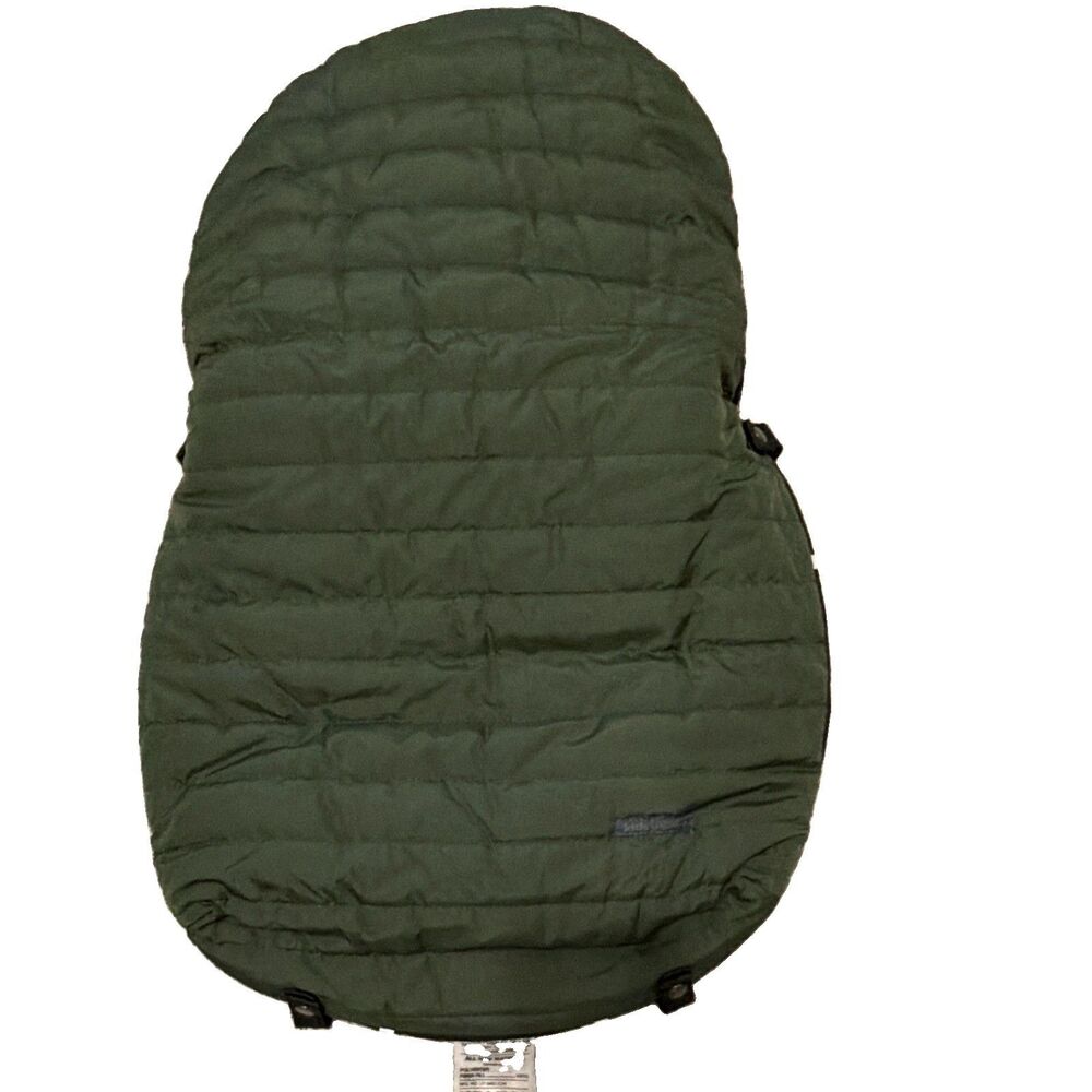 Little Unicorn Stroller Footmuff Seat Liner Insert Green/Black Drawstring